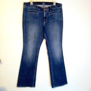 ANN TAYLOR LOFT Blue Denim Boot Cut mid Rise Jeans.  Size 6